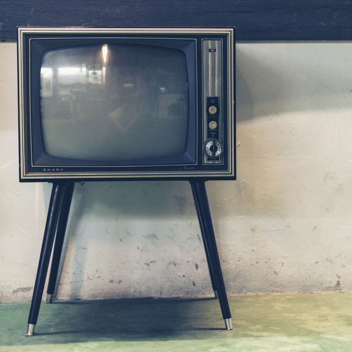 Vintage CRT television set