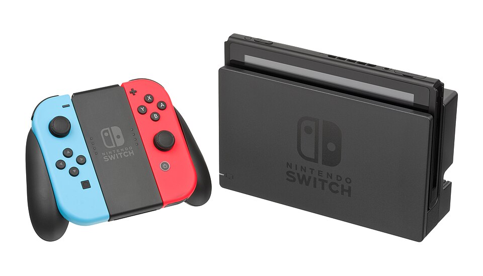 Nintendo Switch console and Joy-Con controllers
